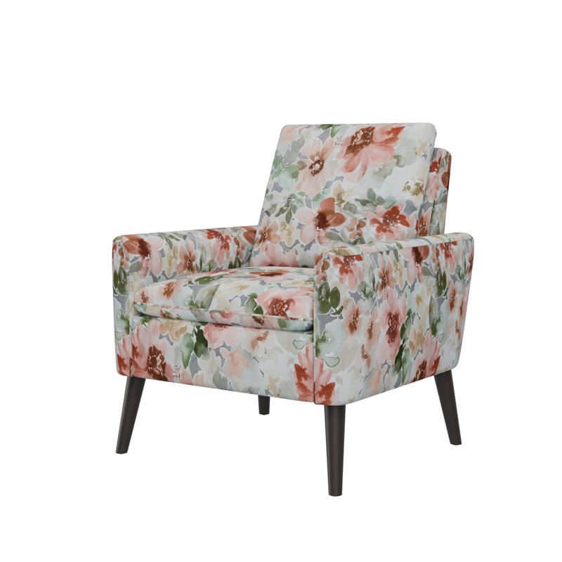 Chaise avec accoudoirs Enna, Orange/Green