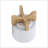CHEVRON PLANTER W/ STAND, WHITE-1929533335