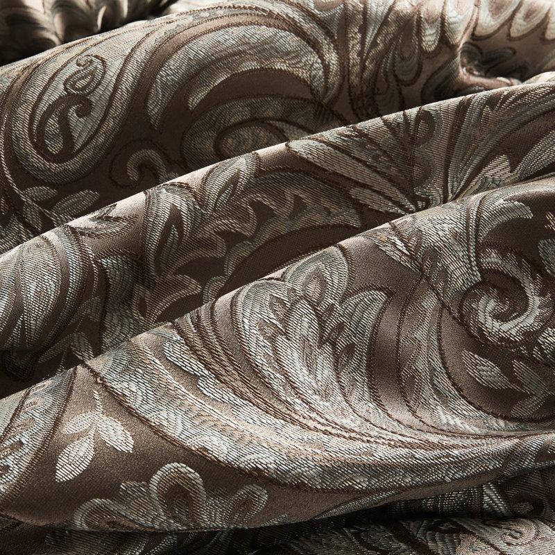 Literie 12 pièces pour lit double, bleu / brun, avec draps en coton doux et édredon, lit élégant à motif cachemire, draps en édredon, ambiance moderne