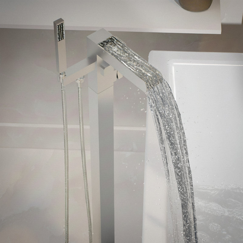 Robinet de sol à cascade avec inverseur