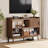  51.2"  W TV Stand with Outlet & Cabinets & Open Shelves-129181888