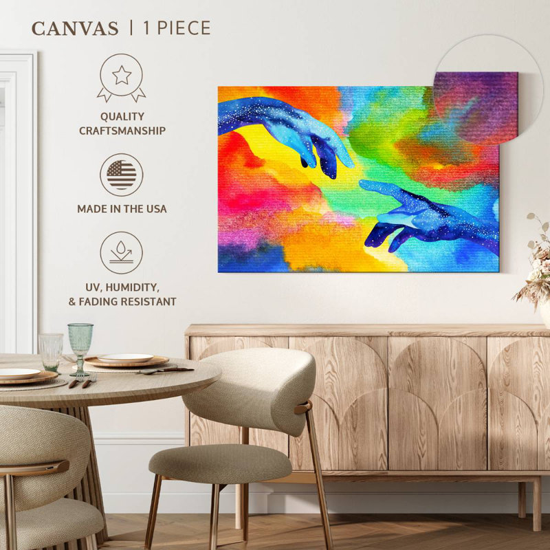 Keiraleigh Abstract Creation Hands, 26" H x 39" W