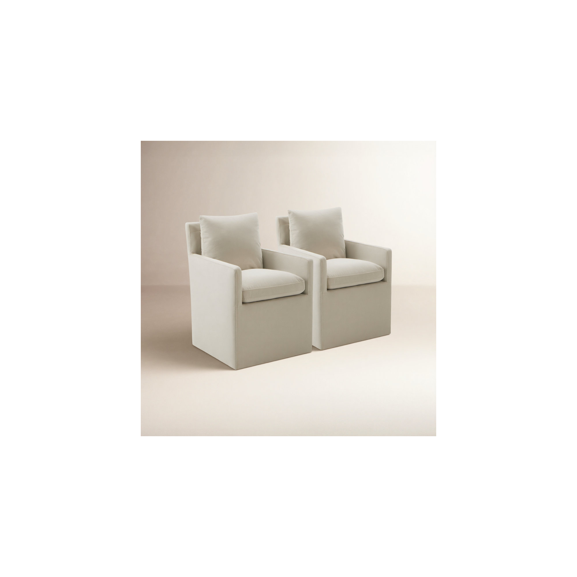 Alayaa Upholstered Arm Chair, Bella Beach Performance Velvet