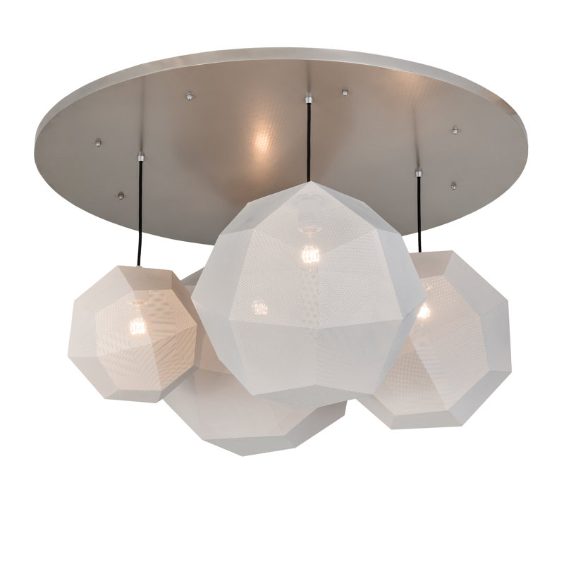 Luminaire suspendu sphère 4 lumières Nidos