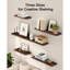 Ensemble de 6 tablettes murales rustiques