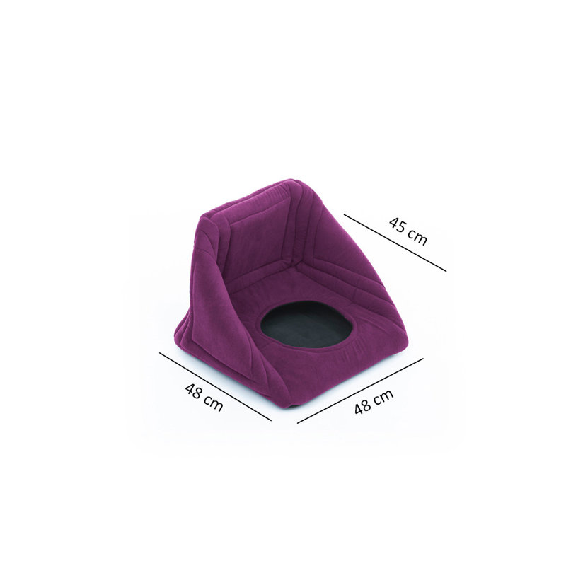 Coussin à traversin, Mauve
