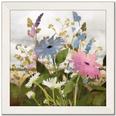 «Prairie Flowers I», art mural encadré