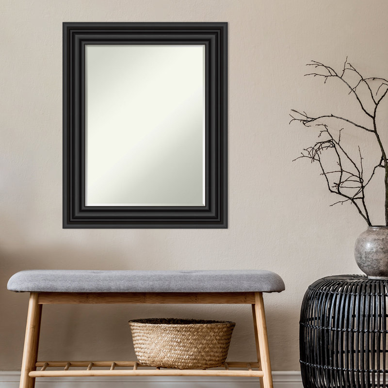 Wood Flat Wall Mirror