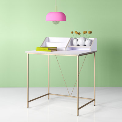 Morgane Metal Base Writing Desk
