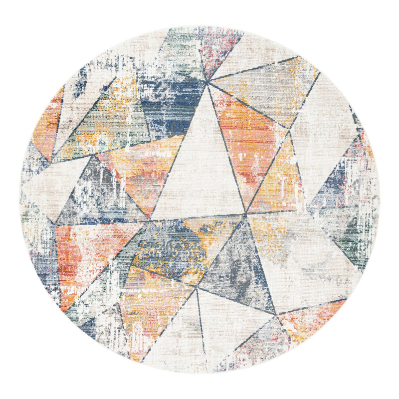 Caparro Geometric Rug, Round 10'2" x 10'2"