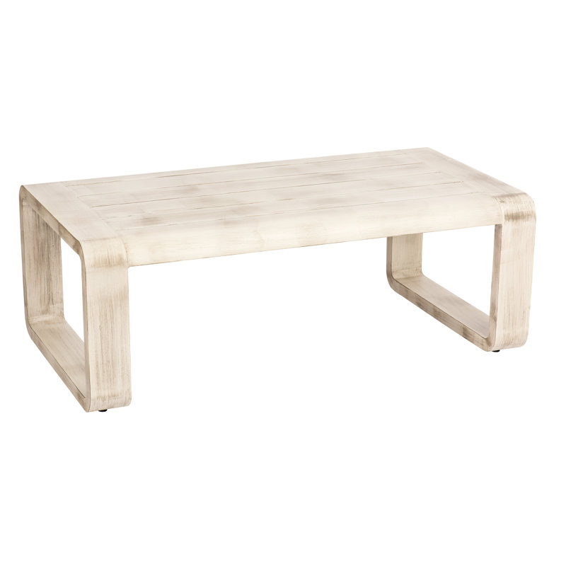 Vale Outdoor Coffee Table, Weathered White