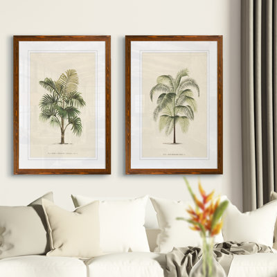 Les Palmiers III par Vincent Van Gogh - ensemble de 2 reproductions de cadres photo