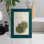 Cactus antique II - impression encadrée avec verre