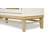 Venice - 4-Door Credenza - White, Natural Finish