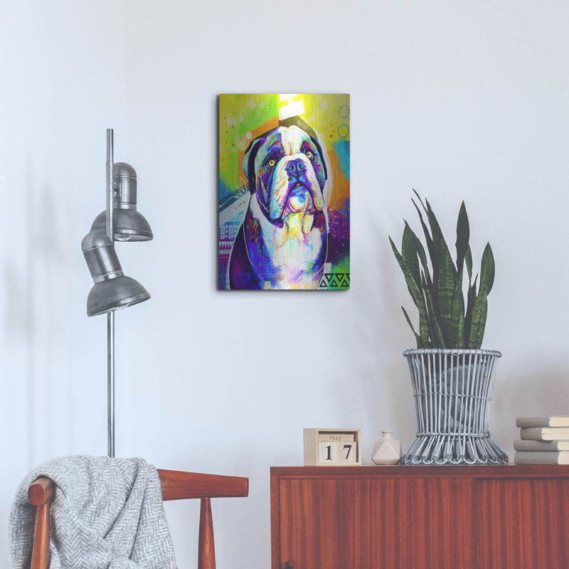 «Pop Art English Bulldog» par Furbaby Affiliates, H 24 po x l 16 po