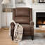 Fauteuil en similicuir avec dossier inclinable