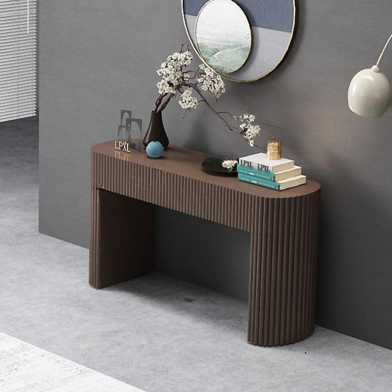 Console moderne minimaliste, Brun, H 35,43 po x l 47,24 po x P 15,75 po