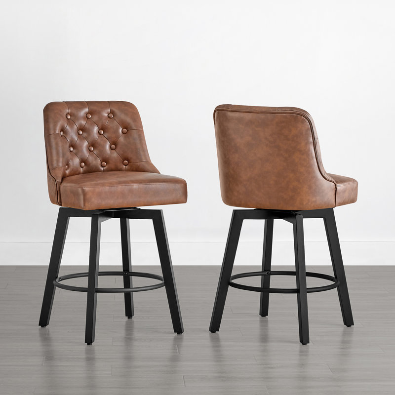 Tabouret de comptoir Arjean 26, Brun