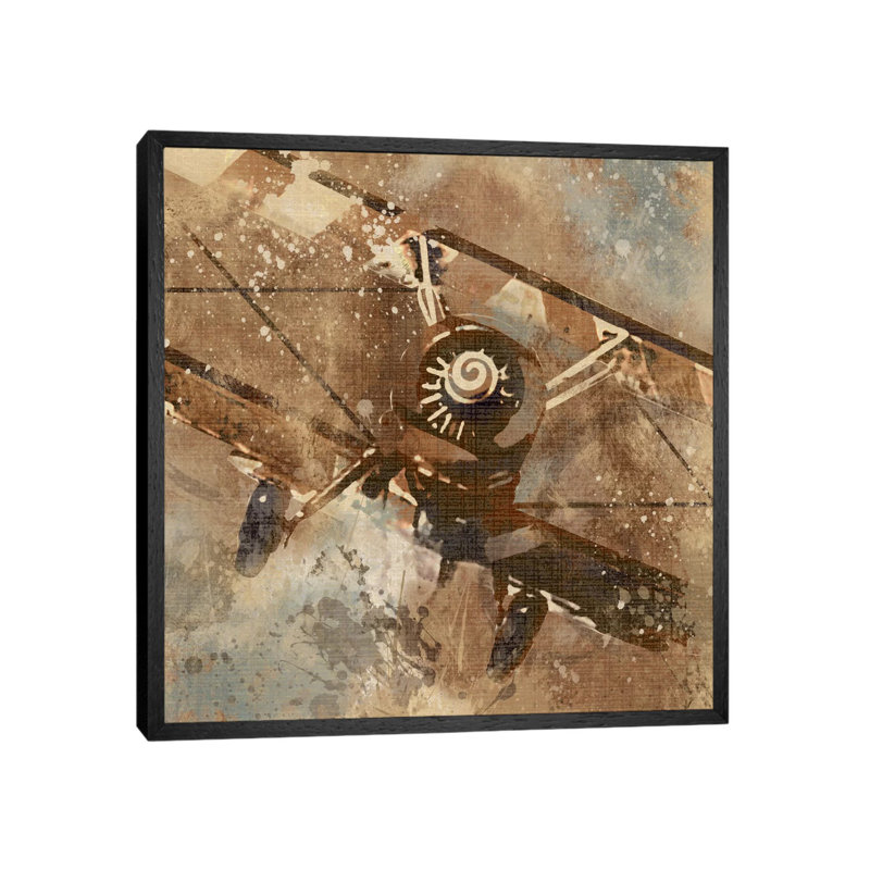 Live To Ride III by Carol Robinson - Painting on Canvas, 45.72 cm H x 45.72 cm W, Black Framed Canvas