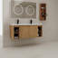 Meuble-lavabo mural 48 po avec double lavabo