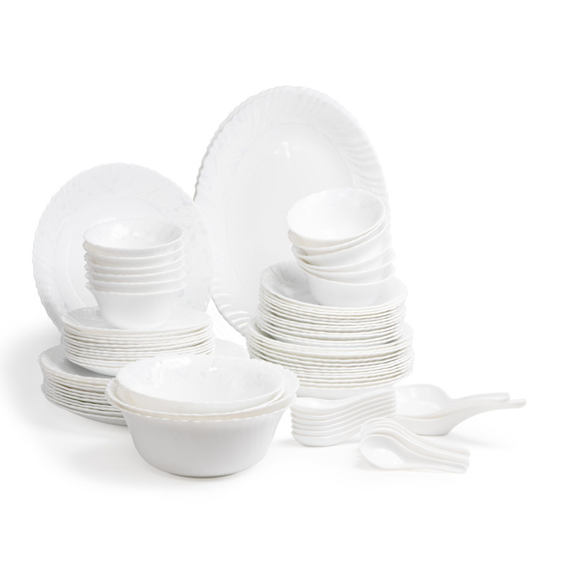 Piece Porcelain China Dinnerware Set - Service for 12