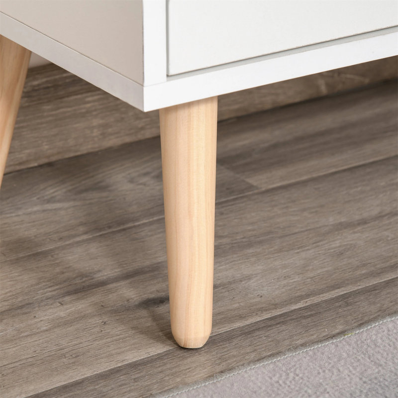 Kamden 60cm Sideboard, White/Brown