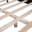 Base de lit plateforme en bois, lit plateforme de style rétro avec support en lattes de bois-791420524