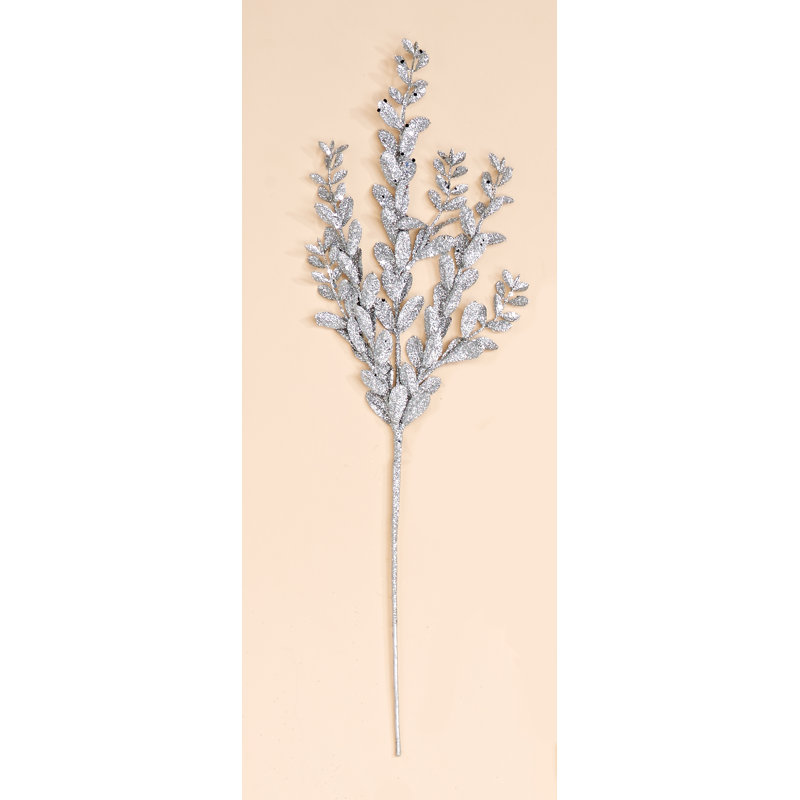 Jet de feuilles paillettes, Argent