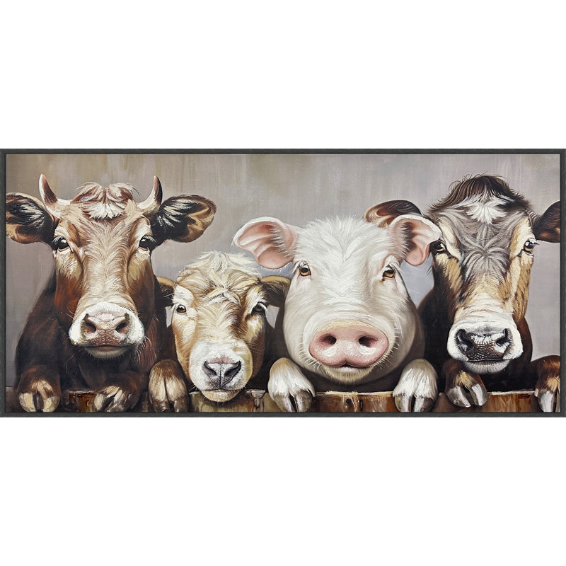 The Moo Crew Canvas Wall Art