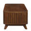 Stylish Rectangular Wood Coffee Table With Open Storage And Solid Wood Legs, Perfect For Living Room Decor And Functionality.-380333794