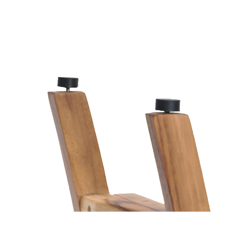 EcoDecors 30" Earthy Teak Shower Bench with Shelf