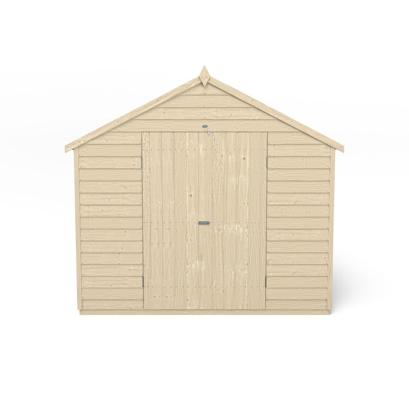 8 ft. W x 12 ft. D Solid Wood Garden Shed, Yes