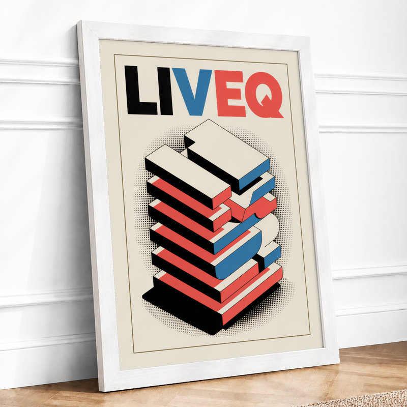 Balance and Order Geometric - Framed Print, A4 - 29.7 x 21.0 cm, White