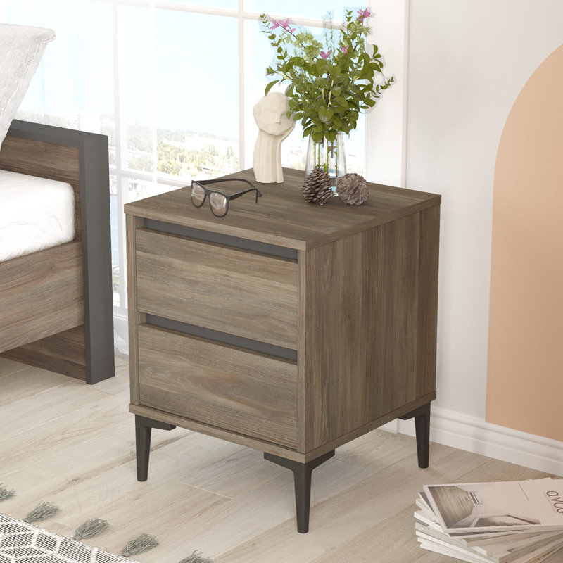 Nightstand, Brun / noir