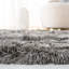 Tapis performance à poil long touffeté à la main de couleur unie Cimah-22788129