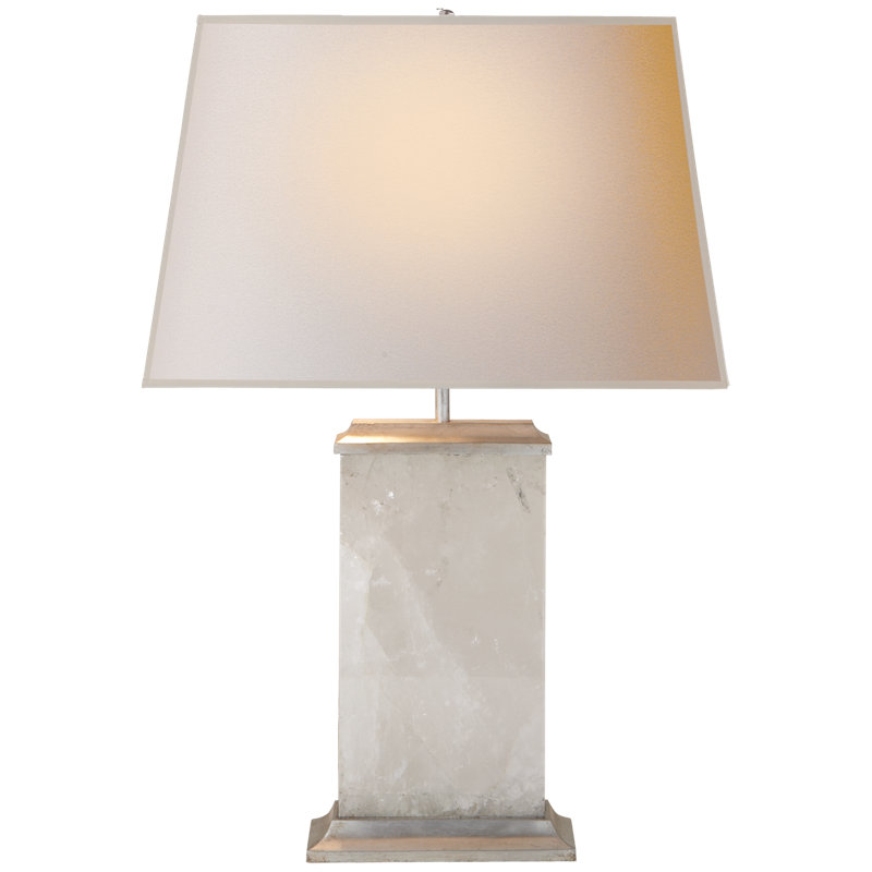 Crescent Table Lamp, Silver