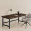 Modern Computer Desk, 61" Large Office Desk Computer Table Study Writing Desk Workstation For Home Office,  White-1653152072-1653152073