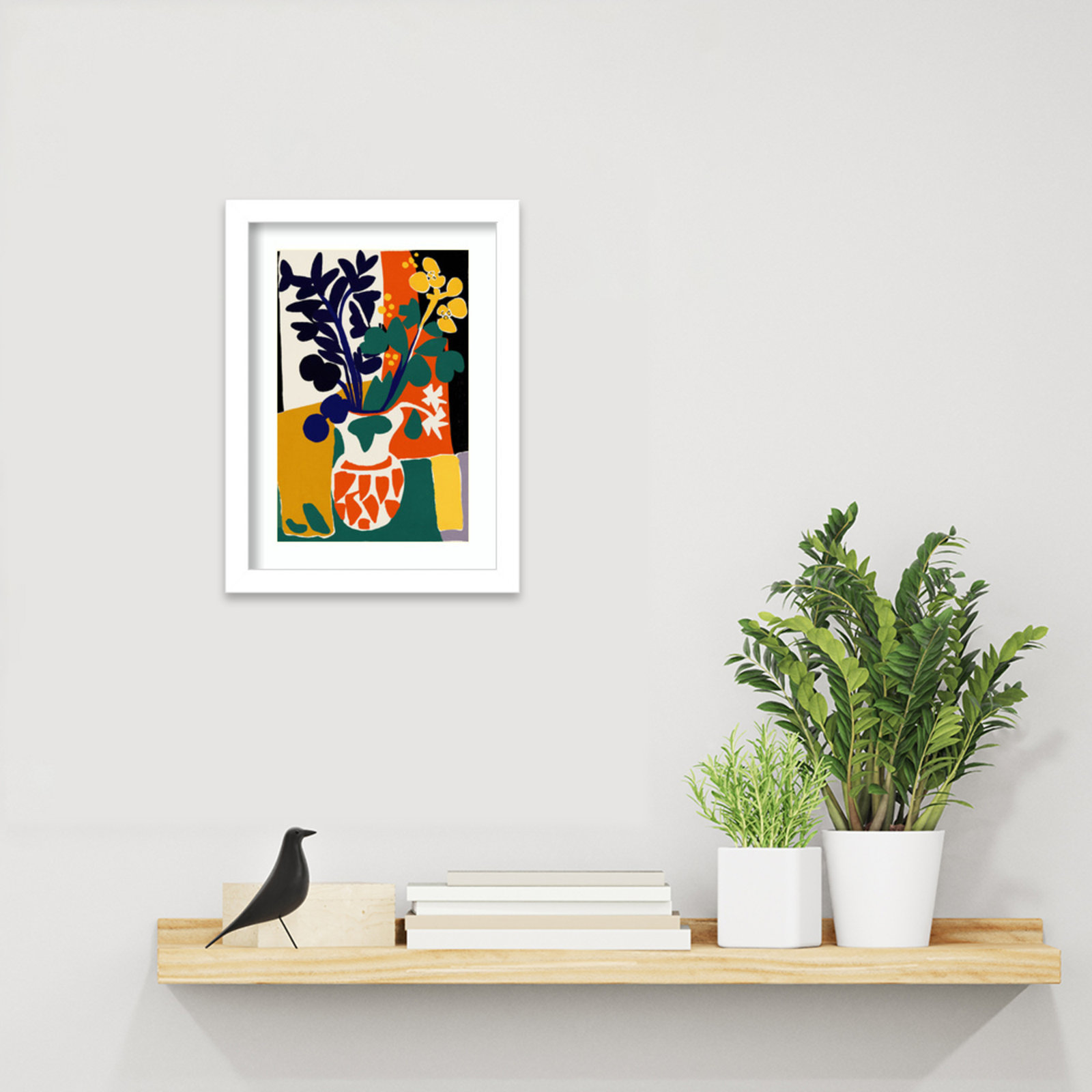 Ovando "France Floral Impressions" Print, White, 13" H x 10" W