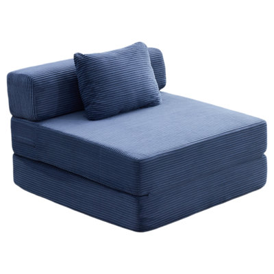 Single Folding Convertible Sofa Bed, Floor Boneless Couch,  Sleeper Sofa , Modular Chair, One Seat