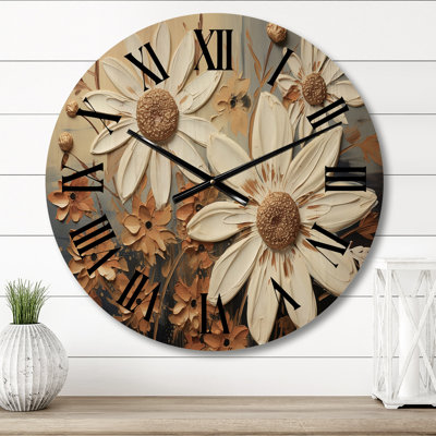 Vasanthan Solid Wood Wall Clock