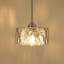 Luminaire suspendu pour îlot de cuisine 1 lumière Modern, abat-jour en verre martelé de 9,05 W, lumière réglable à hauteur réglable E26 pour la salle à manger, la chambre à coucher et le vestibule-129912745