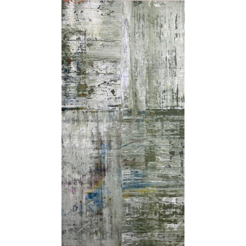 Green Cross - Artist Enhanced Canvas Print, 40" H x 20" W x 1" D, Unframed