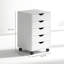 40 cm W 5 -Drawer Wheels / Casters included Mobile Filing Cabinet