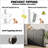 Alma 18 Pair Shoe Cabinet With 3 Flip Drawers And Adjustable Shelves, Shoe Organizer For Entryway Hallway-227766242