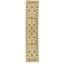 Hand-Knotted High-Quality Ivory and Ivory Runner