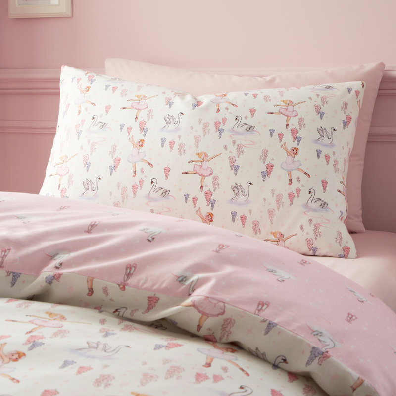 Ballerina Cotton Duvet Cover Set, Double Duvet Cover Set + 1 additional Pillowcase