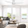 48'' Smart Ceiling Fan with Remote Control and Light Kit Included.