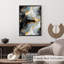 «Abstract Gold Brush Strokes III», reproduction d'art moderne sans cadre