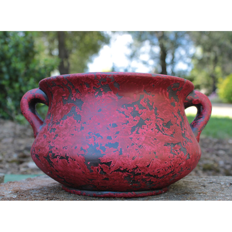 Pot de fleurs en argile aires, Rouge foncé