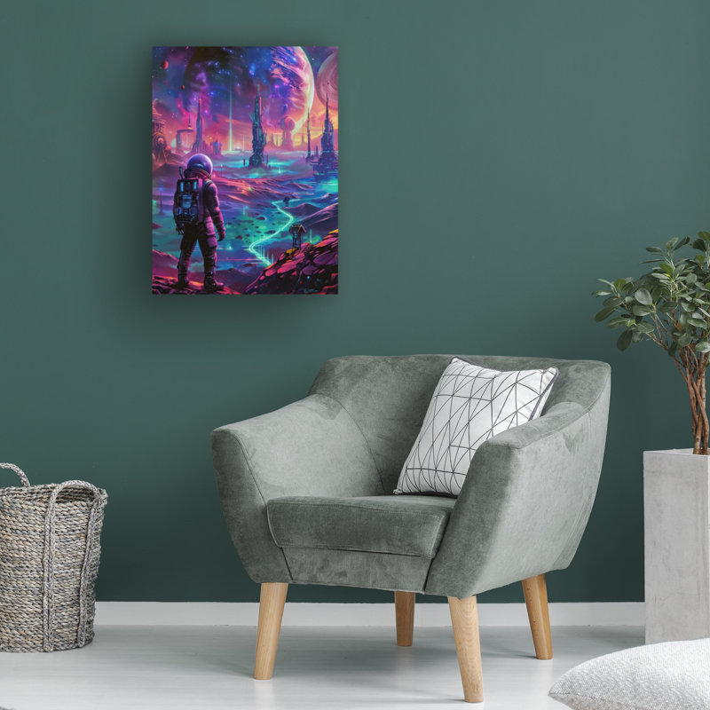 Art sur toile «Bachelor Momart Neon Space 1», H 14 po x l 19 po